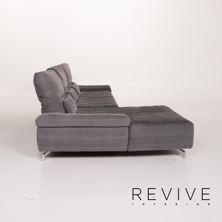 Musterring MR 6060 Stoff Sofa Grau Ecksofa Outlet #13532