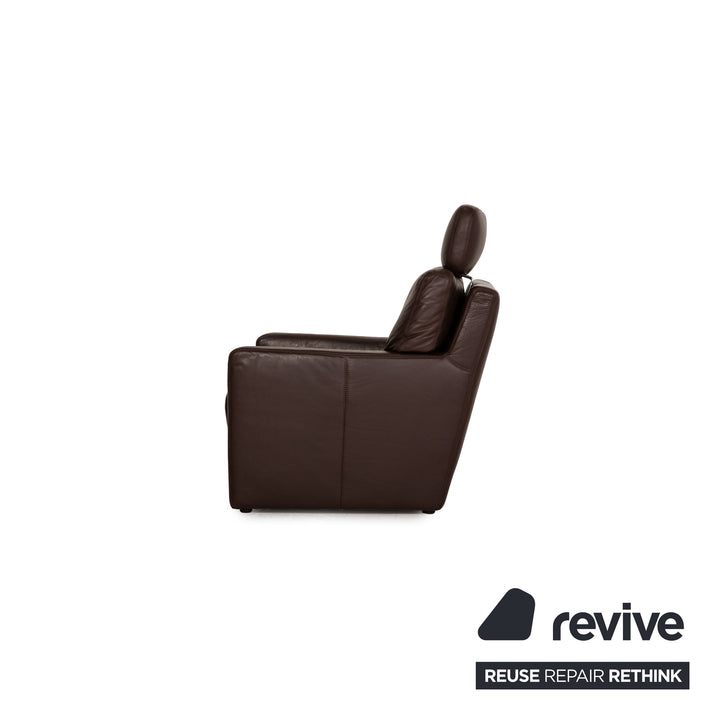 Musterring MR2830 leather armchair brown