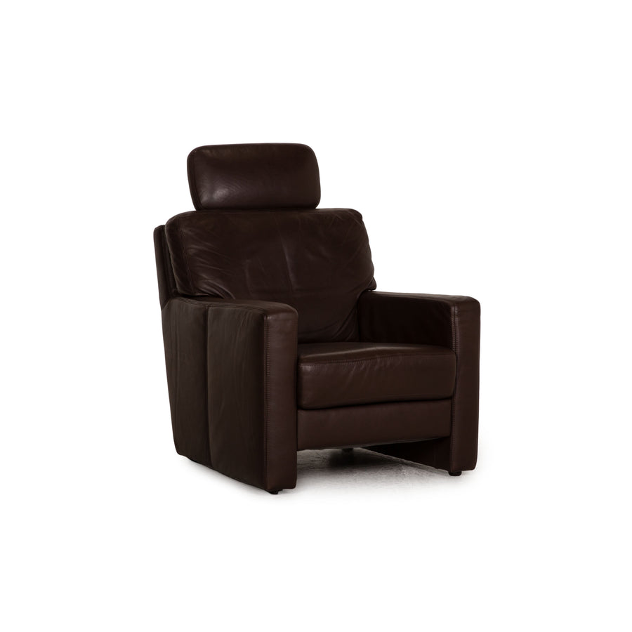 Musterring MR2830 leather armchair brown