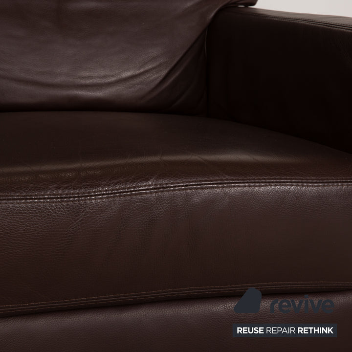 Musterring MR2830 leather armchair brown