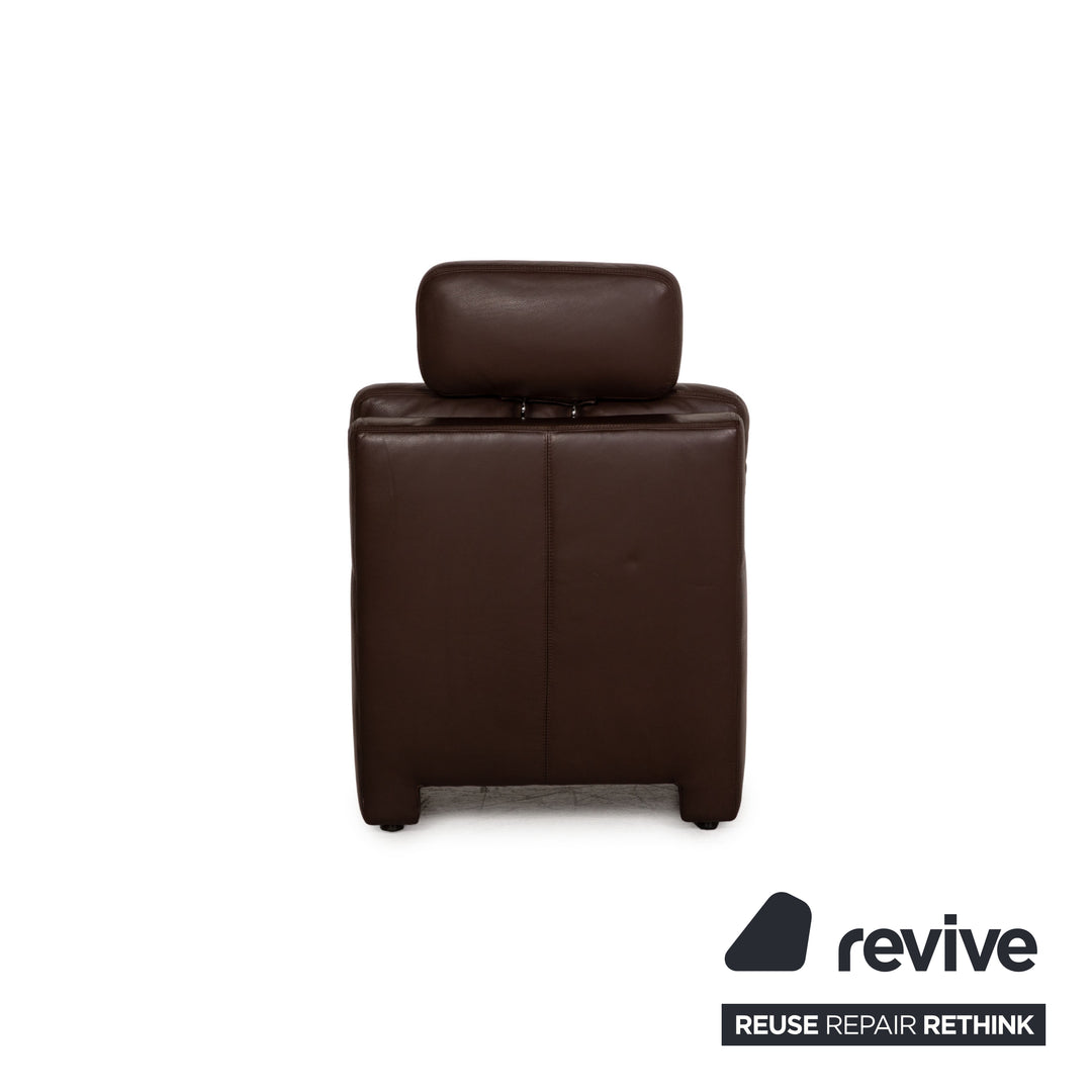 Musterring MR2830 leather armchair brown