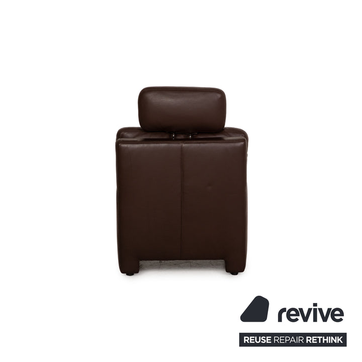 Musterring MR2830 leather armchair brown