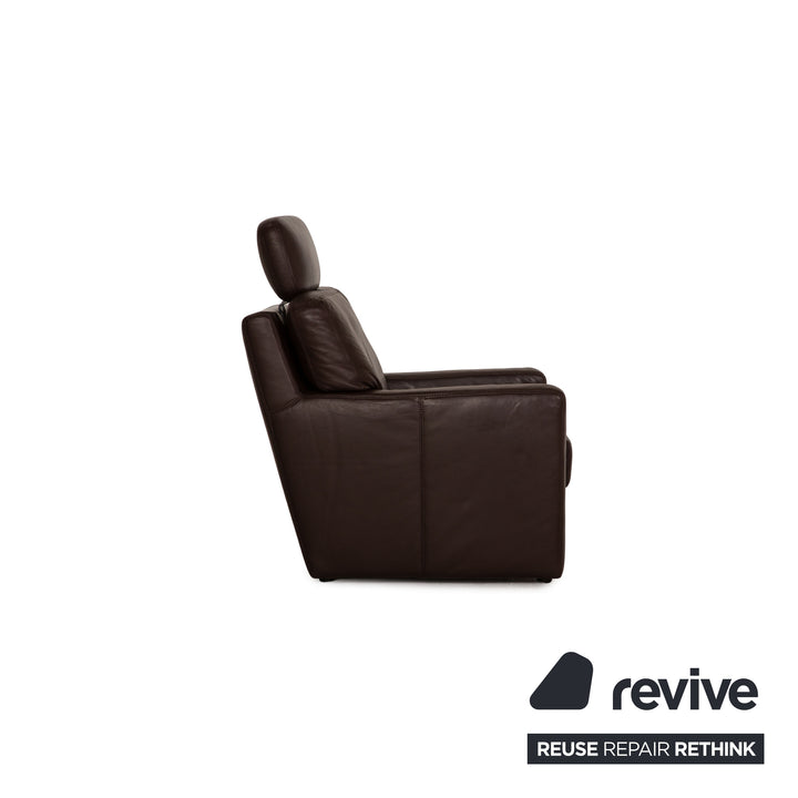 Musterring MR2830 leather armchair brown