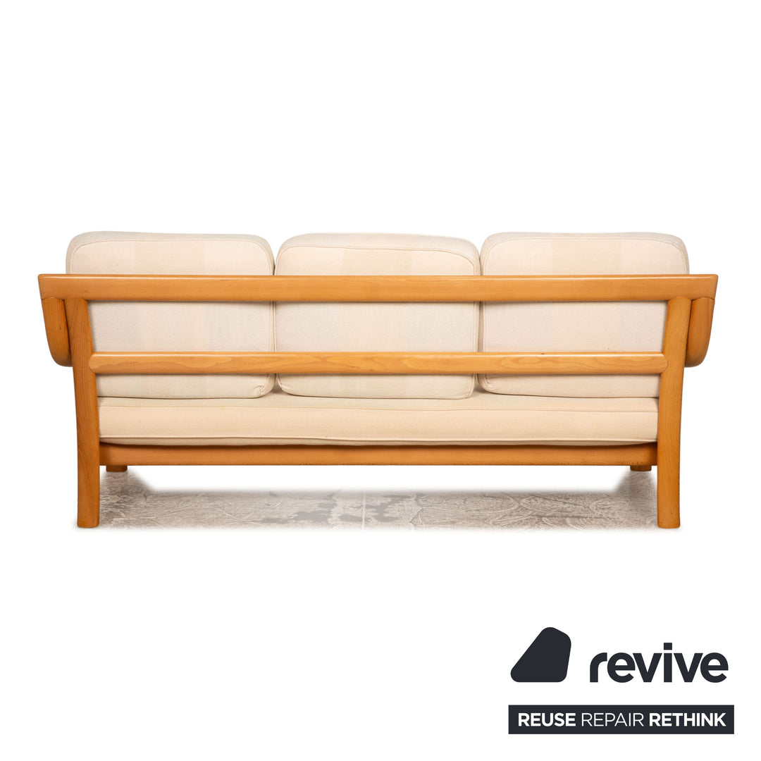 Musterring Stoff Dreisitzer Creme Sofa Couch