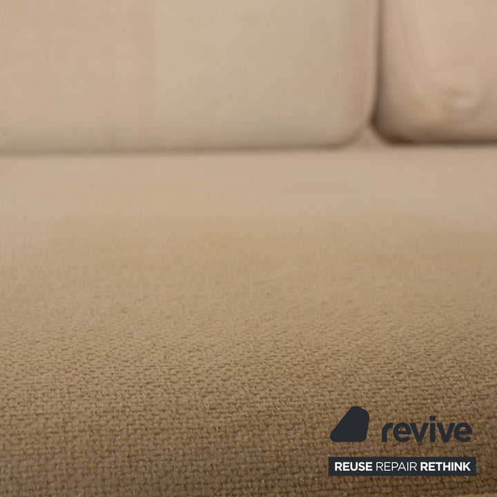 Musterring Stoff Dreisitzer Creme Sofa Couch
