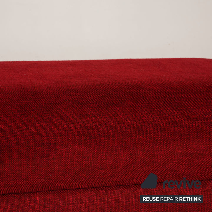 Musterring Stoff Hocker Rot