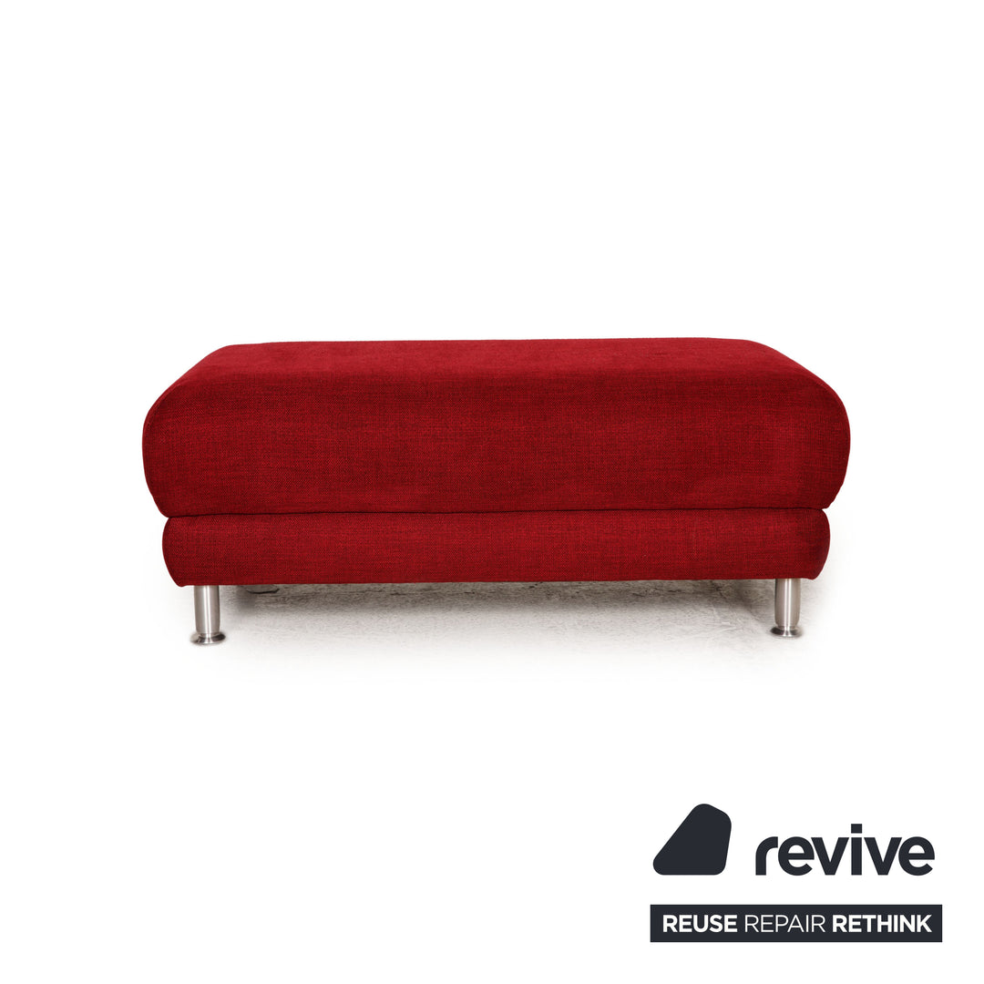 Musterring Stoff Hocker Rot