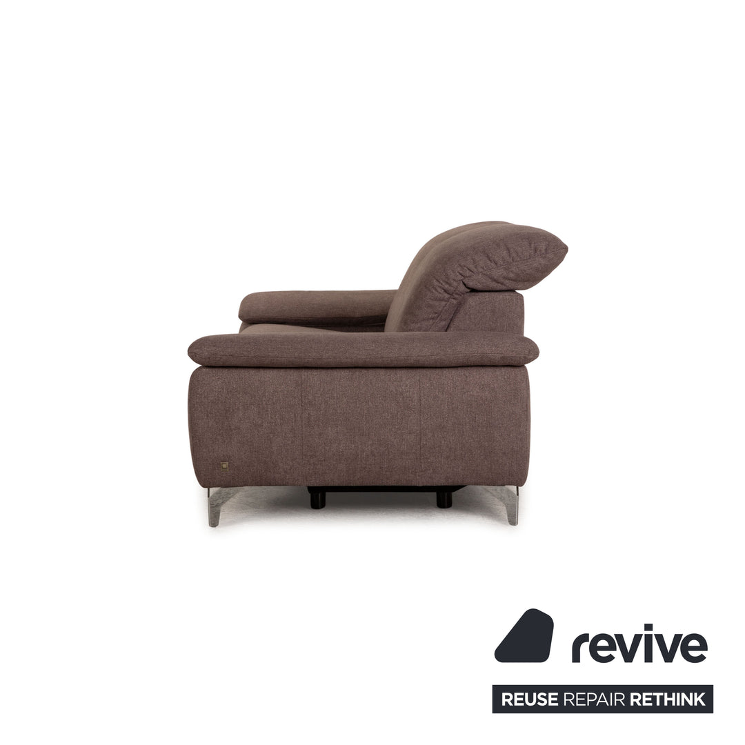 Musterring fabric sofa gray two-seater couch function