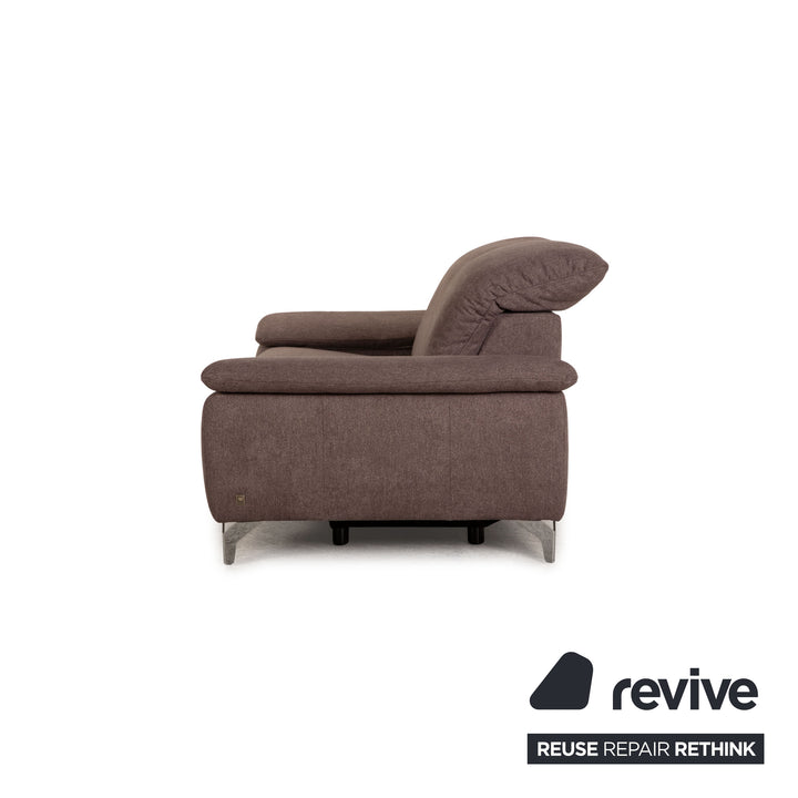 Musterring fabric sofa gray two-seater couch function