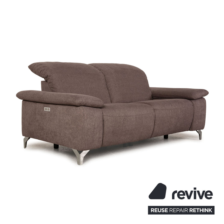 Musterring fabric sofa gray two-seater couch function