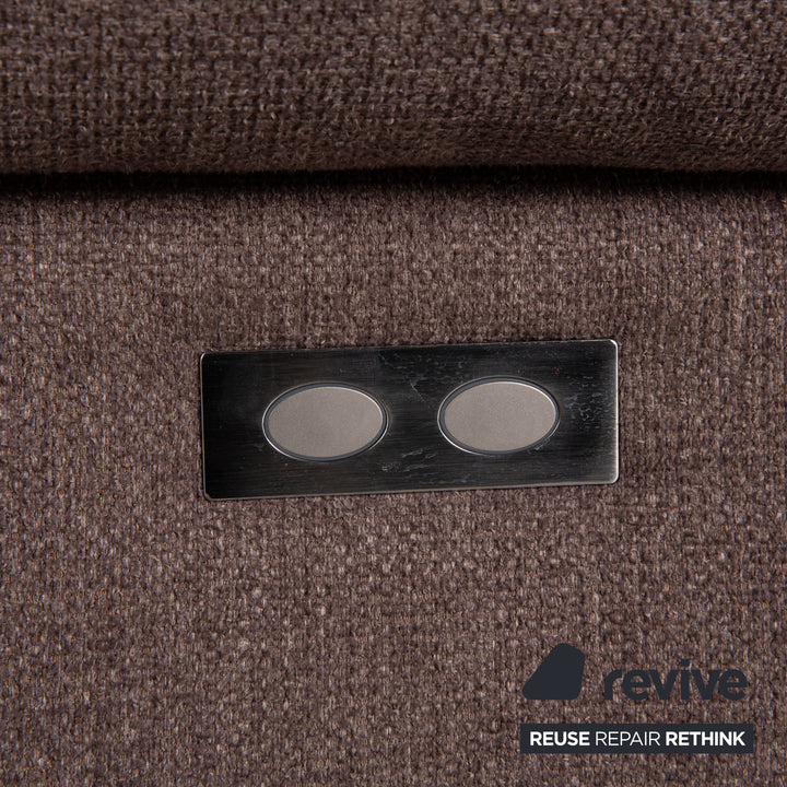 Musterring fabric sofa gray two-seater couch function