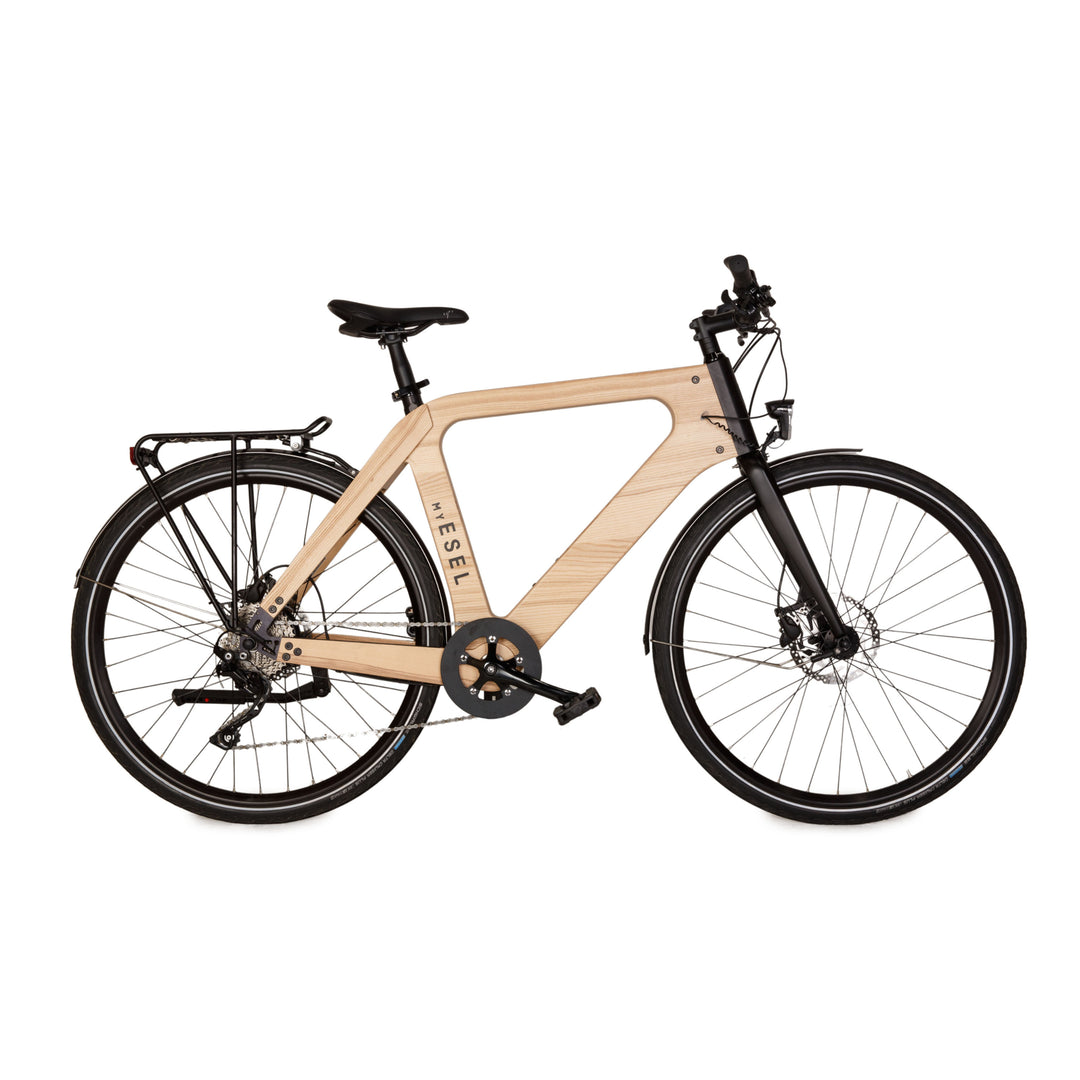 Vélo de ville électrique en bois My Esel E-Tour Plus 2021 marron RG L