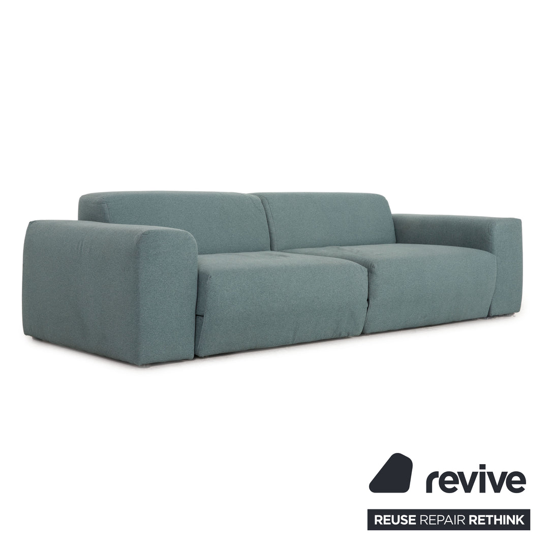 MYCS PYLLOW Fabric 3 Seater Mint Turquoise Sofa Couch