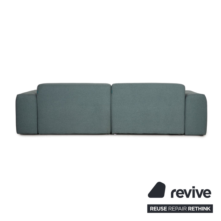 MYCS PYLLOW Fabric 3 Seater Mint Turquoise Sofa Couch