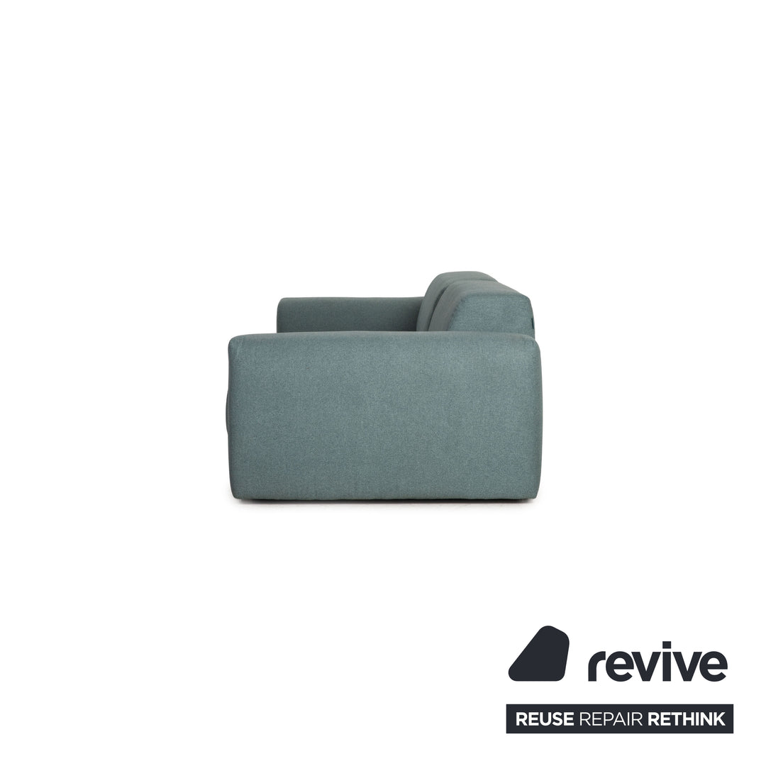 MYCS PYLLOW Fabric 3 Seater Mint Turquoise Sofa Couch