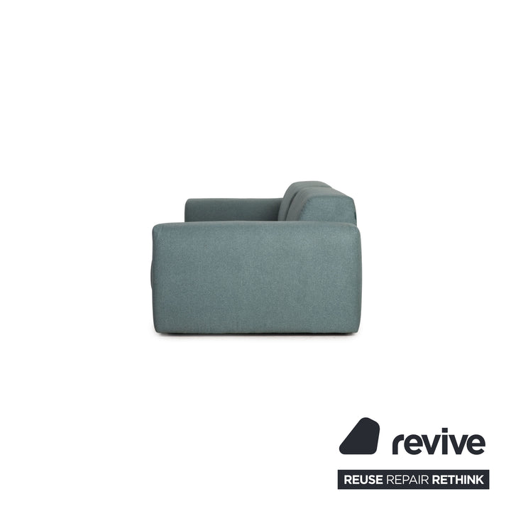 MYCS PYLLOW Fabric 3 Seater Mint Turquoise Sofa Couch