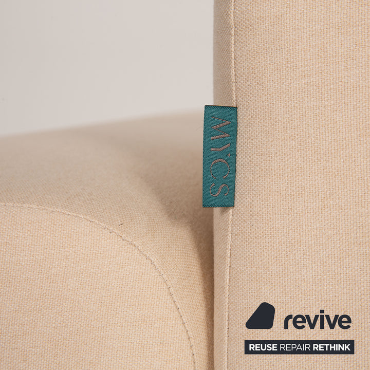 MYCS PYLLOW Stoff Ecksofa Creme Sofa Couch