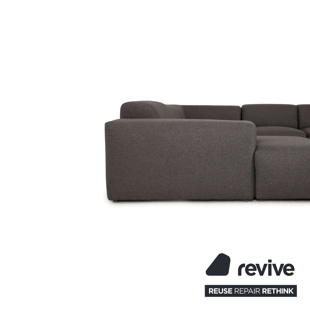 MYCS PYLLOW Fabric Corner Sofa Gray Sofa Couch