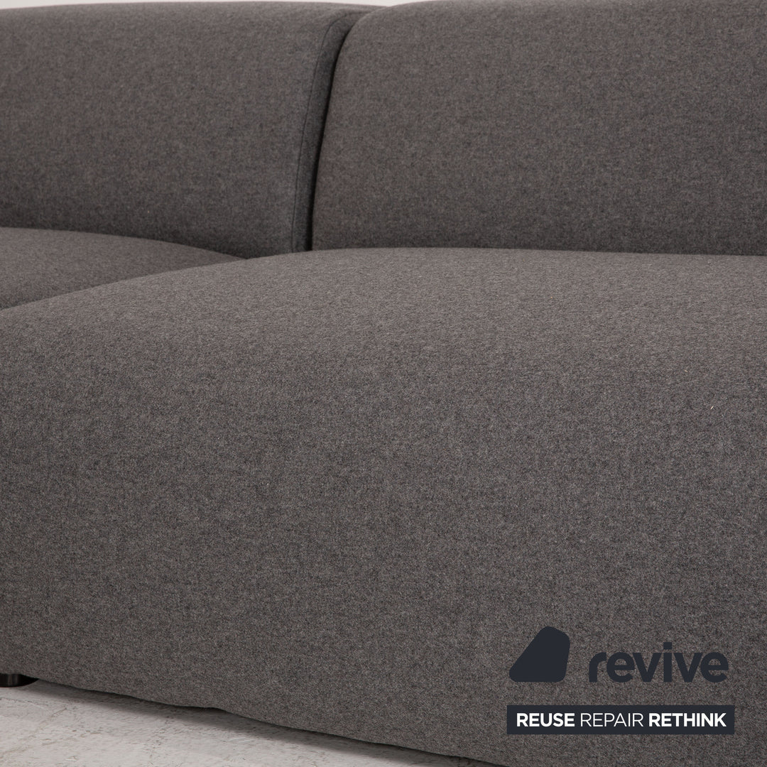 MYCS PYLLOW Fabric Corner Sofa Gray Sofa Couch