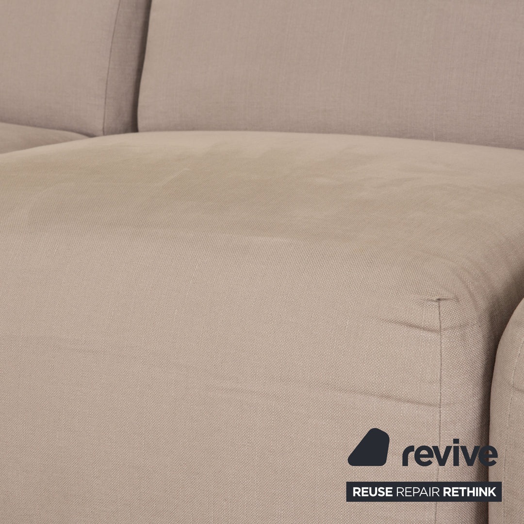 MYCS PYLLOW Stoff Ecksofa Grau Hellgrau Sofa Couch Recamiere links