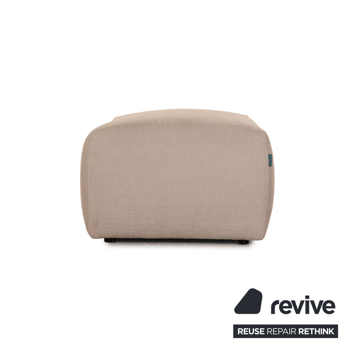MYCS PYLLOW Tabouret en Tissu Gris Gris Clair