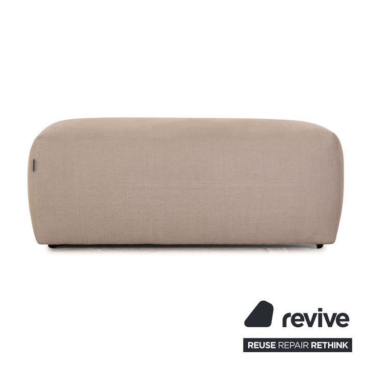MYCS PYLLOW Tabouret en Tissu Gris Gris Clair