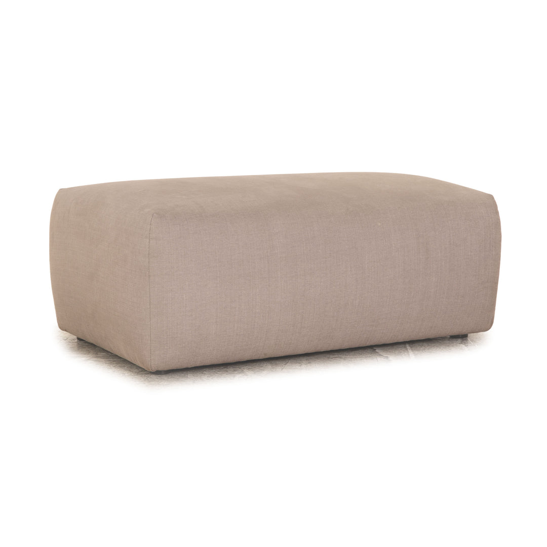 MYCS PYLLOW Tabouret en Tissu Gris Gris Clair