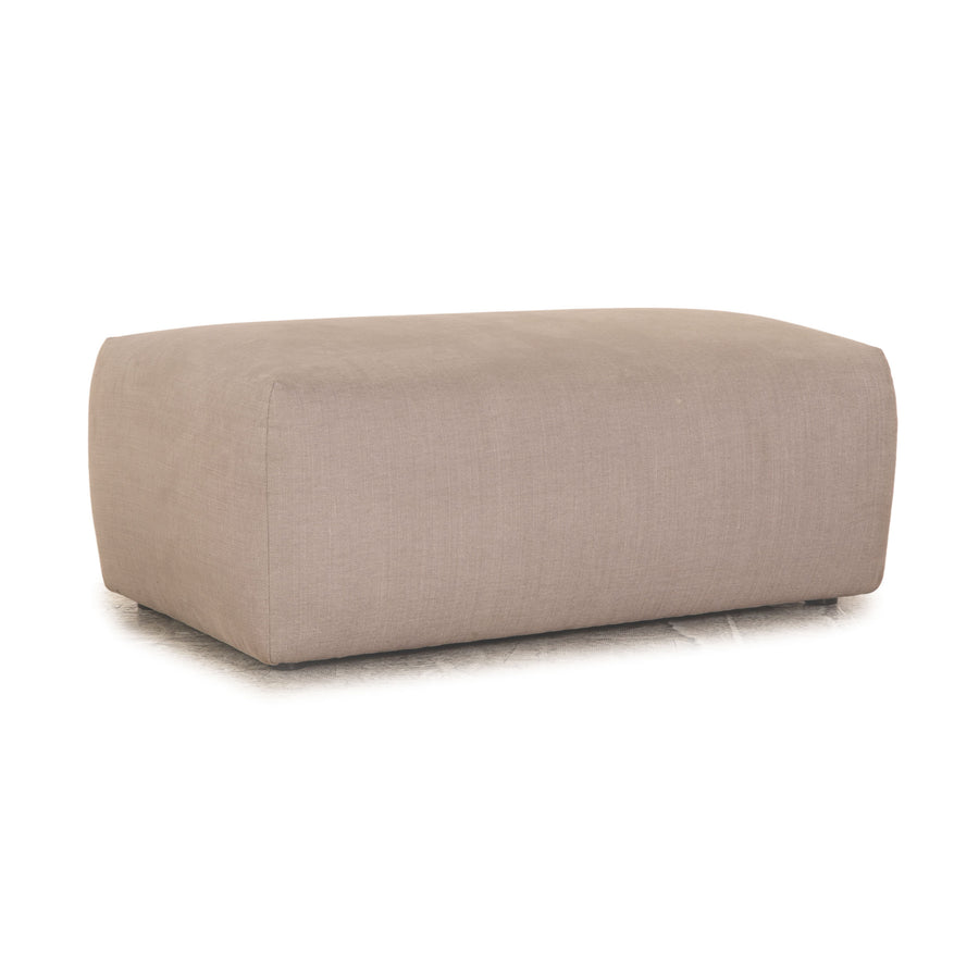 MYCS PYLLOW Tabouret en Tissu Gris Gris Clair