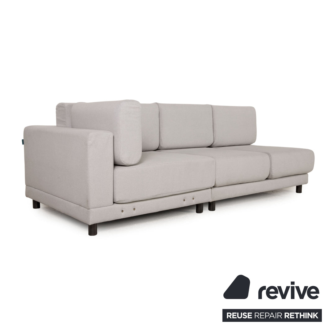 MYCS PYLLOW Fabric Sofa Gray Three Seater Couch