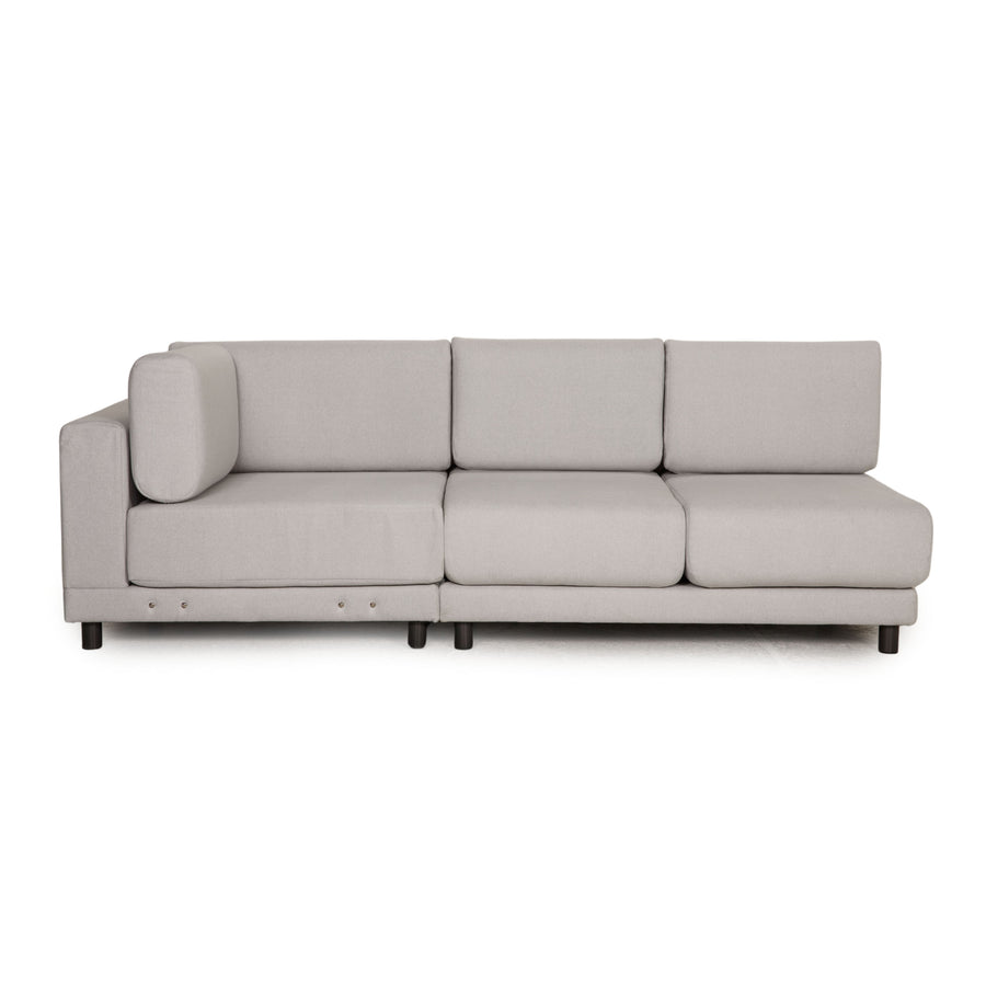 MYCS PYLLOW Fabric Sofa Gray Three Seater Couch
