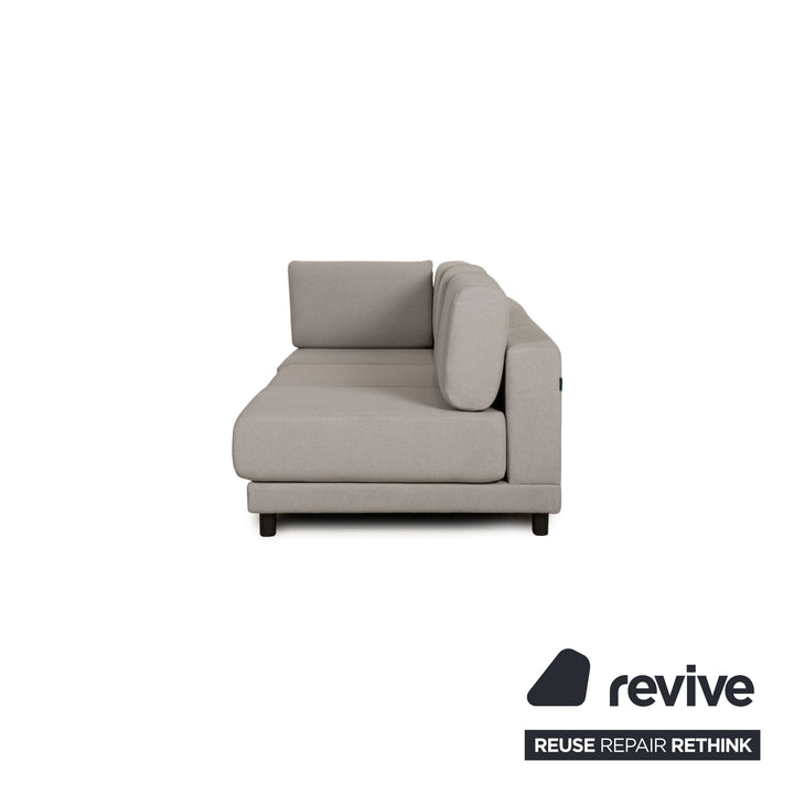 MYCS PYLLOW Fabric Sofa Gray Three Seater Couch