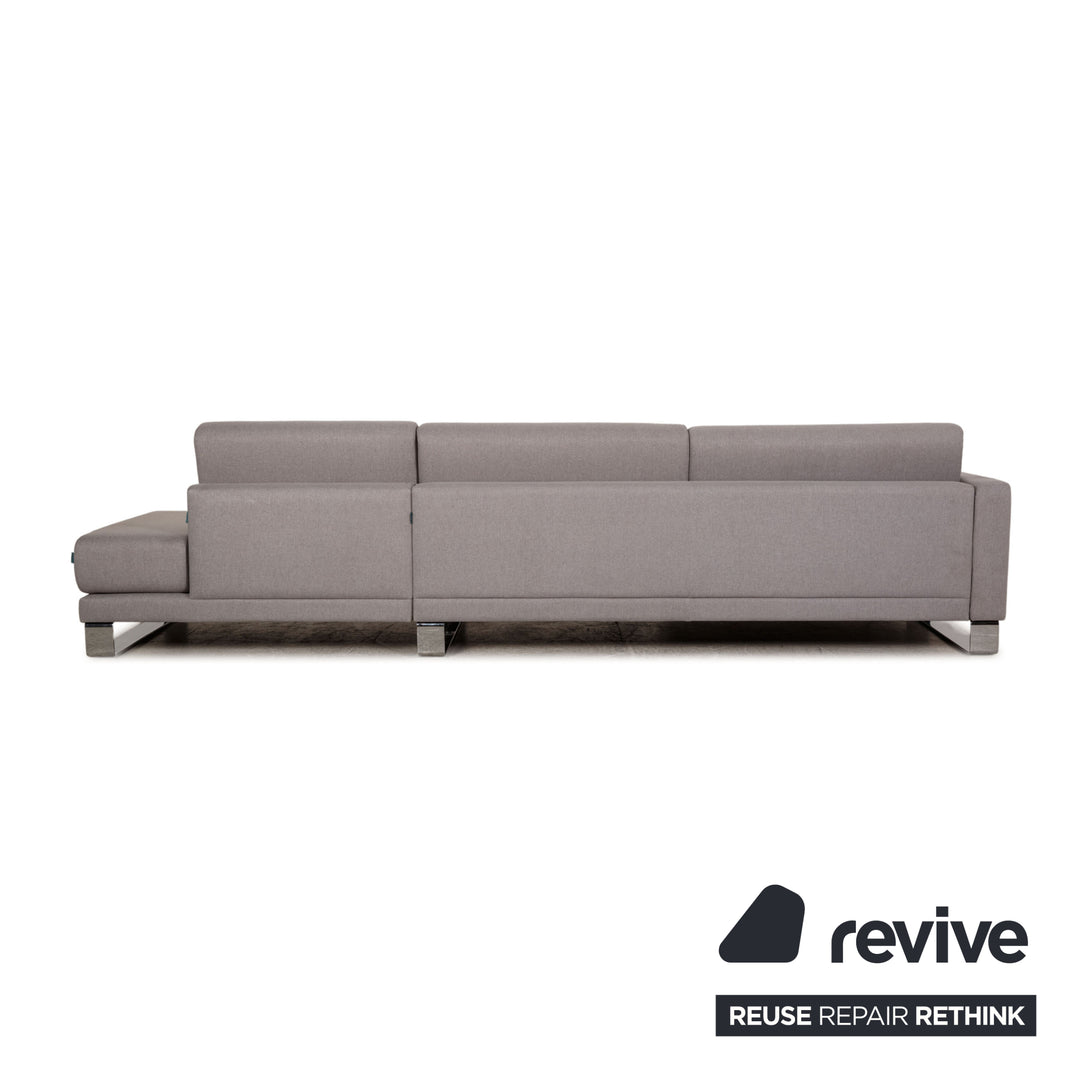 MYCS PYLLOW Fabric Sofa Gray Corner Sofa Couch