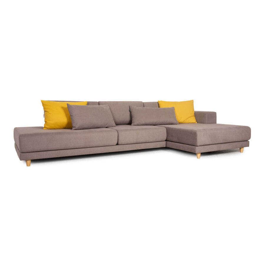 MYCS TYME fabric corner sofa beige sofa couch chaise longue right