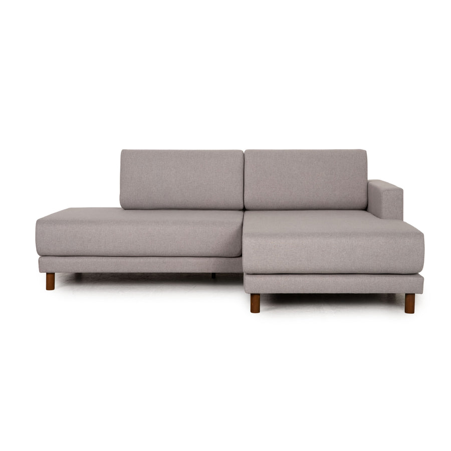 MYCS TYME Canapé d'angle en tissu Canapé gris