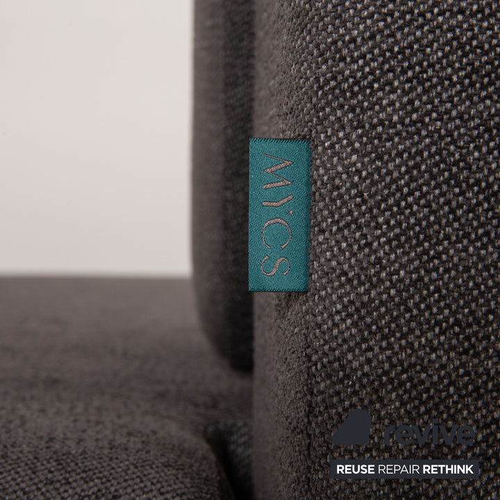 MYCS TYME Stoff Ecksofa Grau Sofa Couch