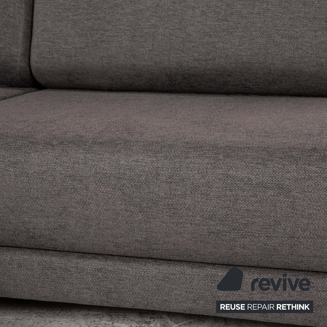 MYCS TYME Stoff Ecksofa Grau Sofa Couch