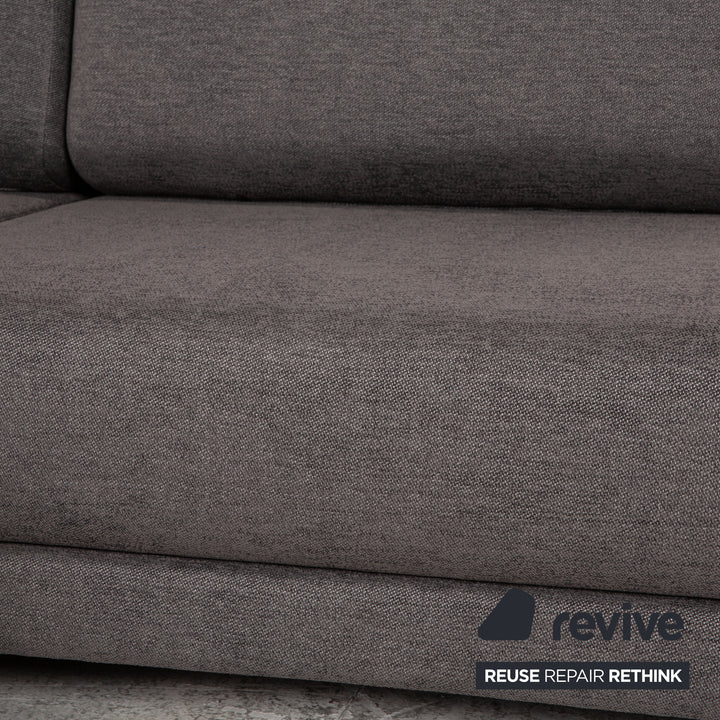 MYCS TYME Stoff Ecksofa Grau Sofa Couch
