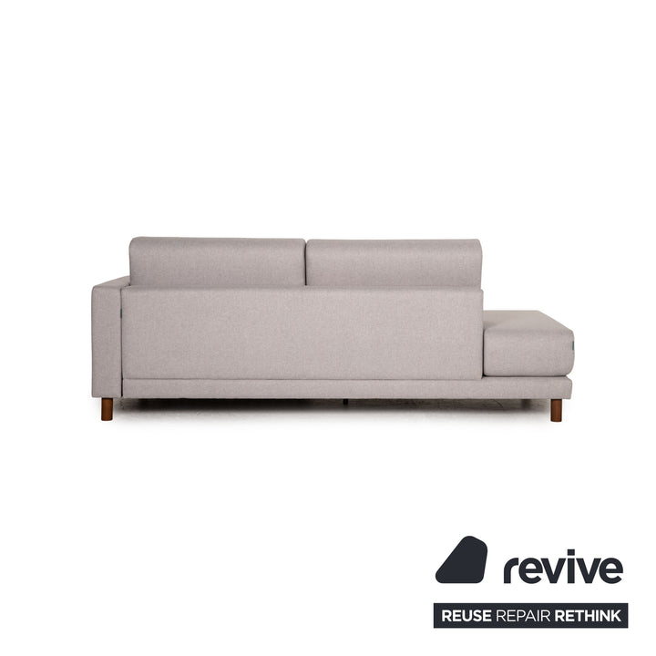 MYCS TYME Canapé d'angle en tissu Canapé gris
