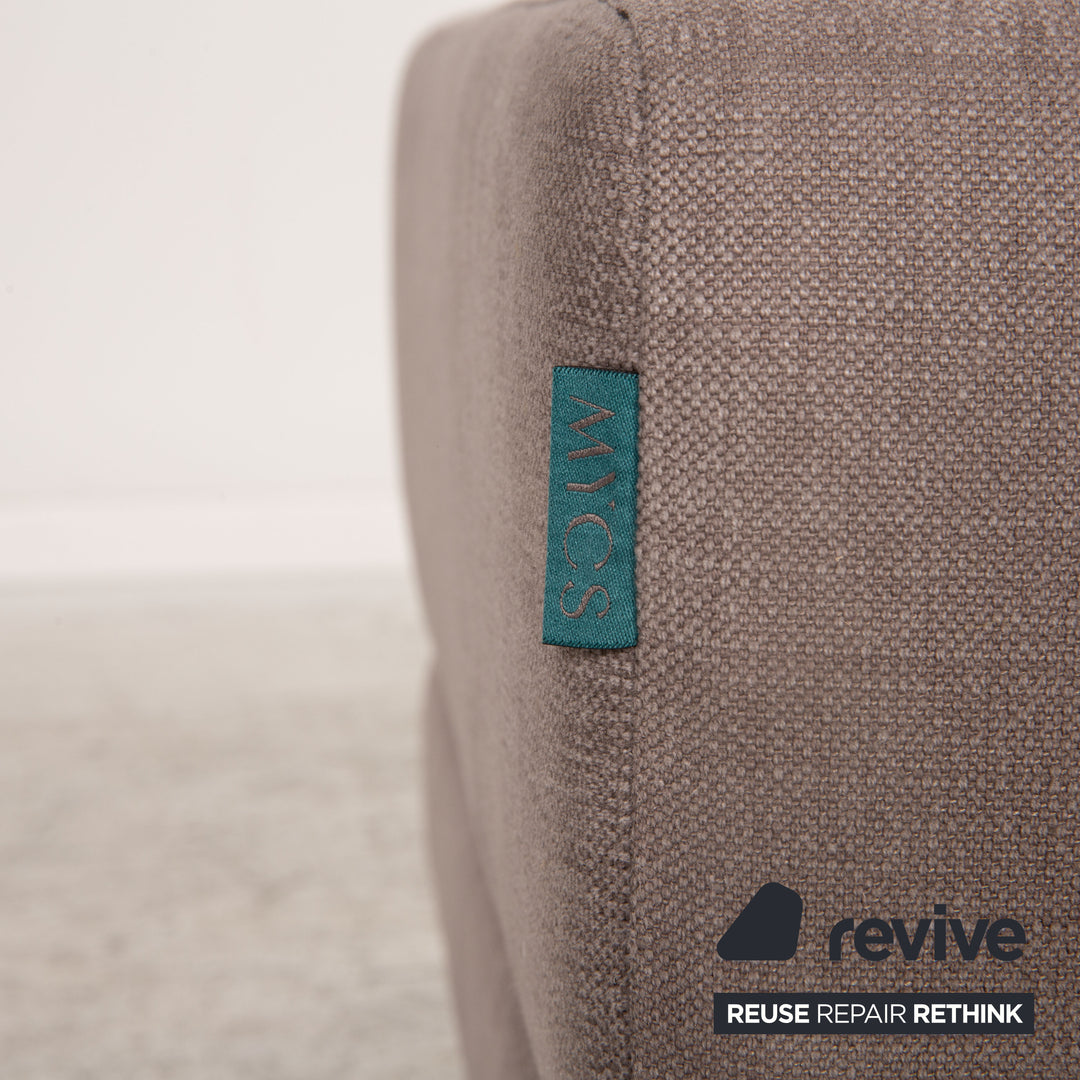MYCS TYME fabric pouf grey