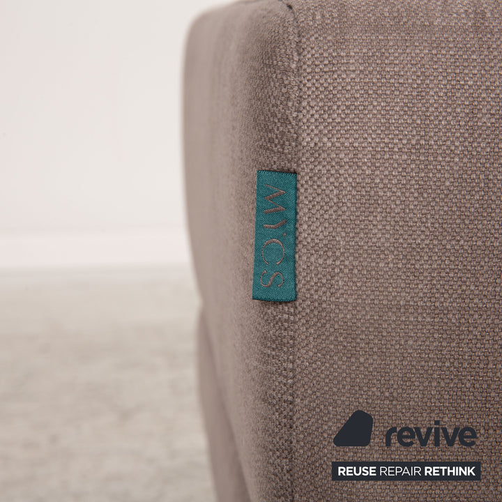 MYCS TYME fabric pouf grey