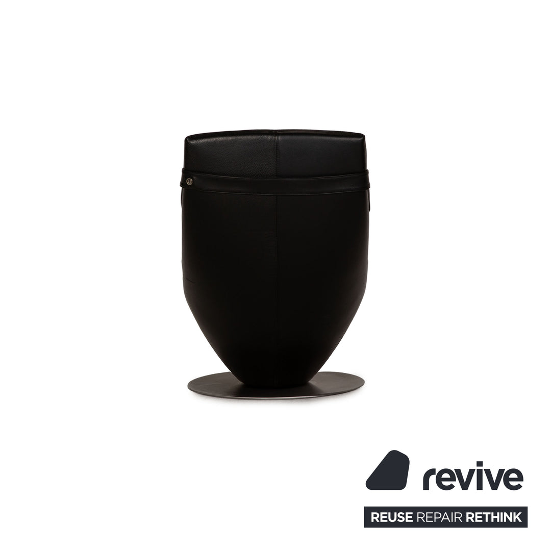 Natuzzi 2227 Leder Liege Schwarz