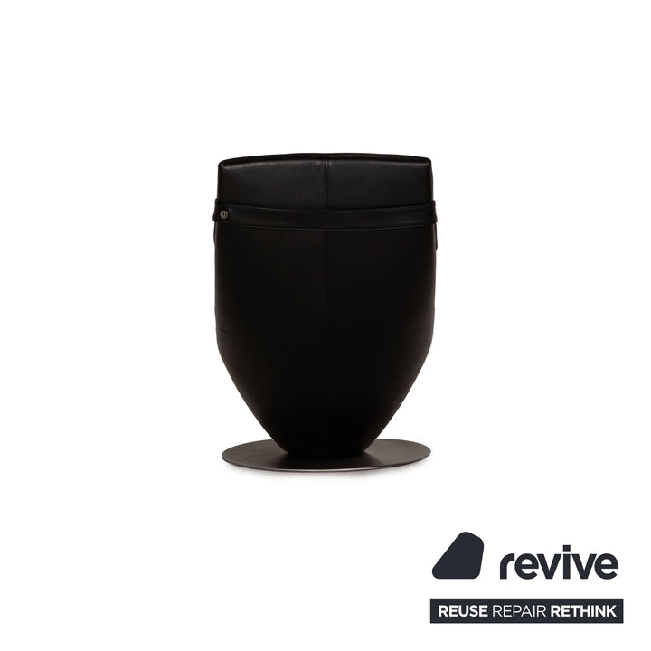 Natuzzi 2227 Leder Liege Schwarz