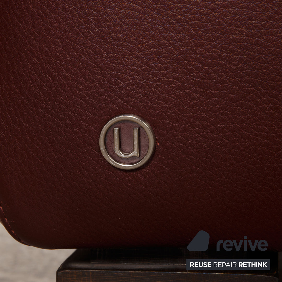 Natuzzi Leder Sessel Rot