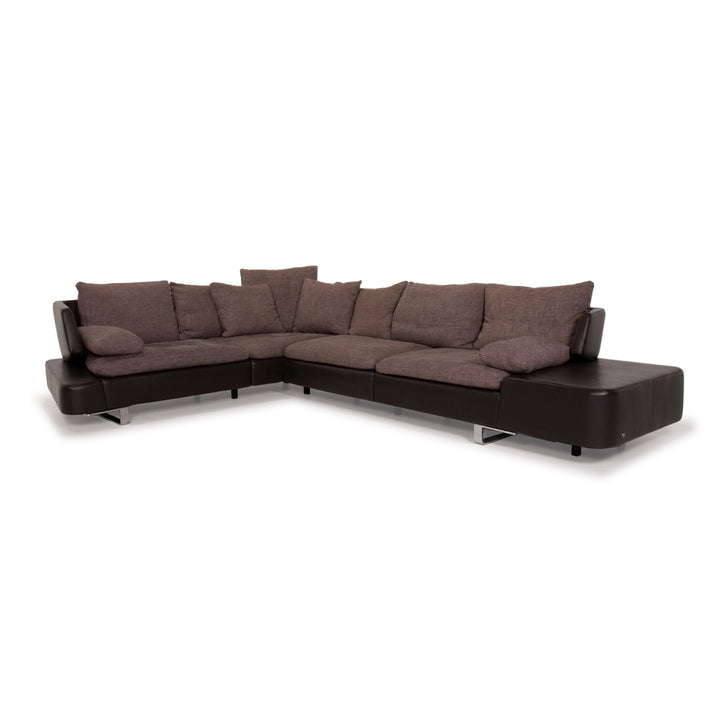 Natuzzi Opus Braun Ecksofa Leder