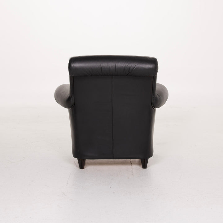 Nieri Leather Armchair Black #14913