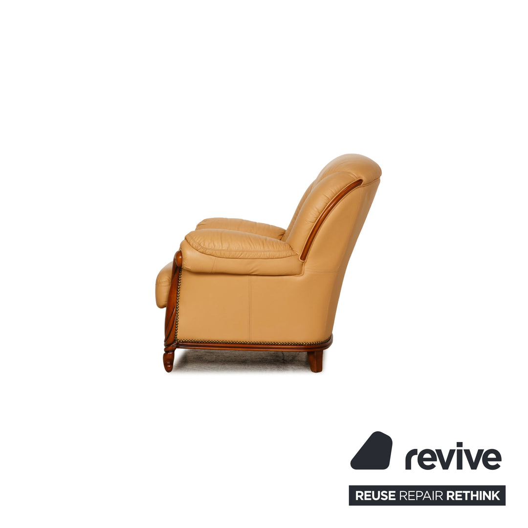 Nieri Victoria Leather Armchair Cream