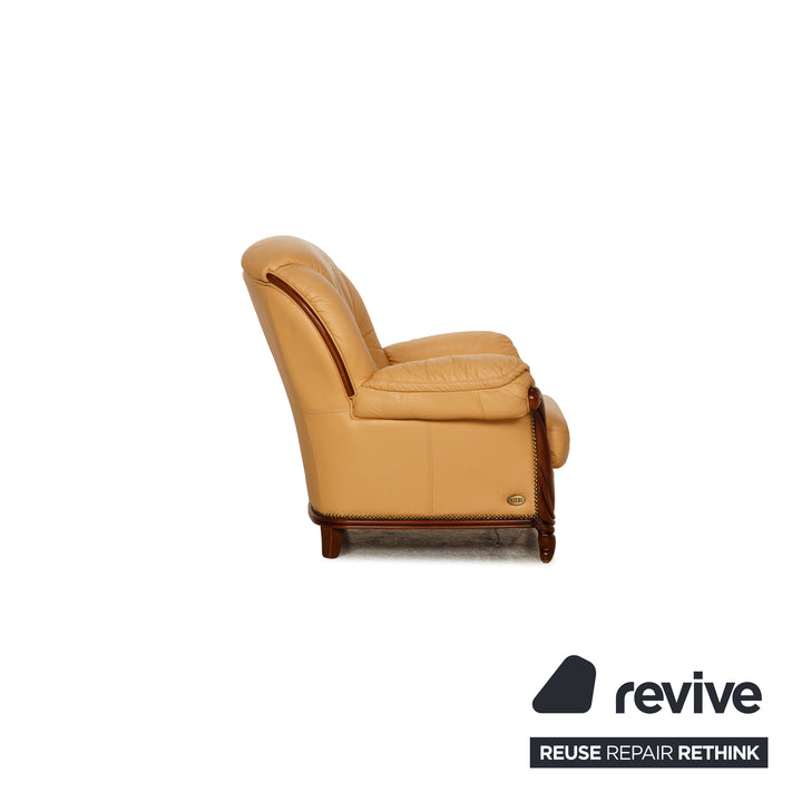 Nieri Victoria Leather Armchair Cream