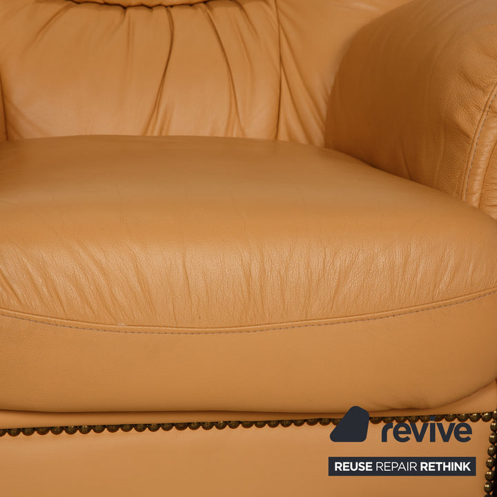 Nieri Victoria Leather Armchair Cream
