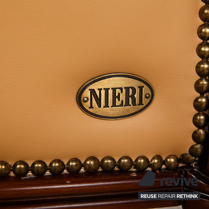 Nieri Victoria Leather Armchair Cream