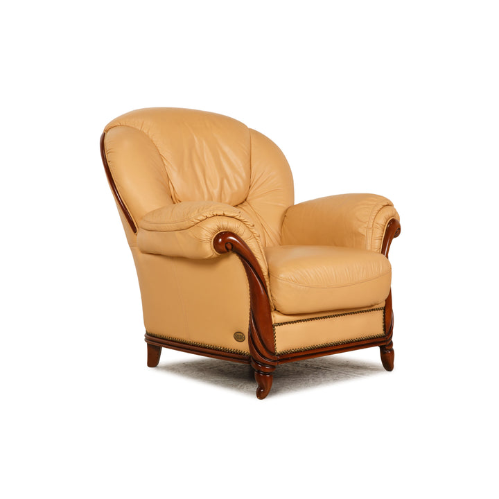 Nieri Victoria Leather Armchair Cream